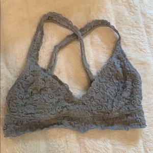 Aerie grey lace bralette.